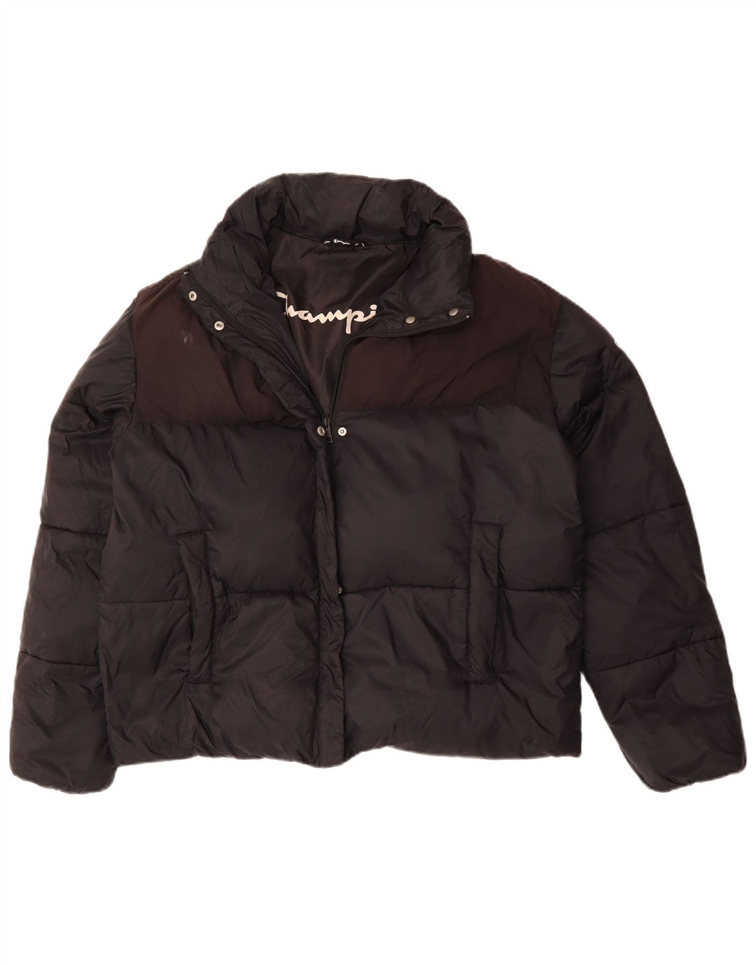 Giacca imbottita vestibilità ampia da donna CHAMPION UK 18 XL Black Colourblock