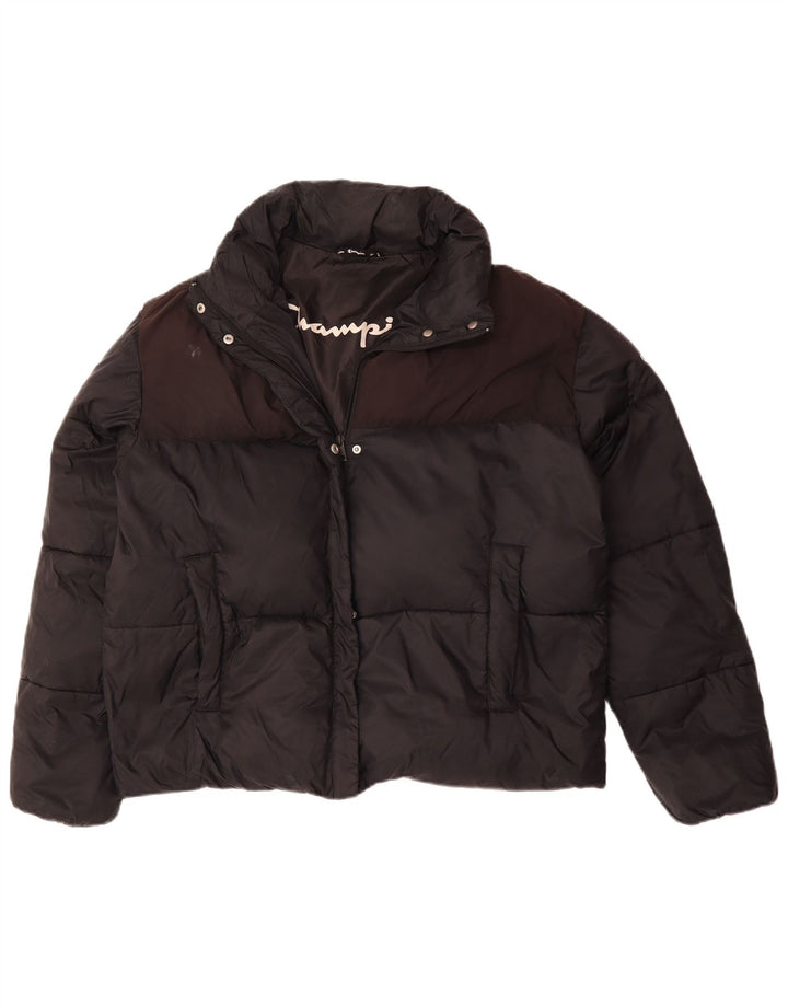 Giacca imbottita vestibilità ampia da donna CHAMPION UK 18 XL Black Colourblock