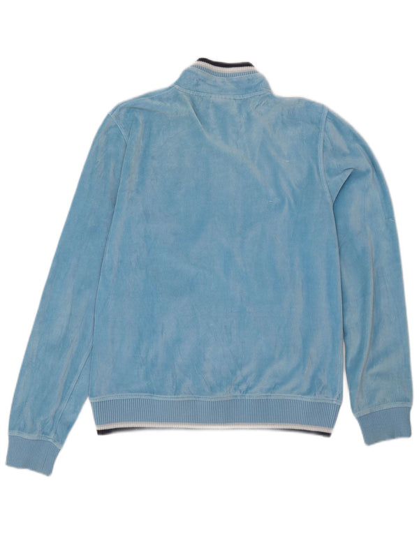 Giacca da ginnastica da donna in velluto Diadora UK 10 piccola in cotone blu