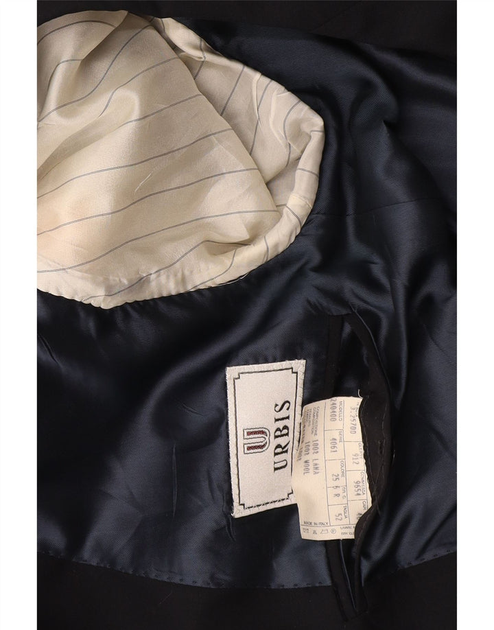 Giacca blazer da uomo a 2 bottoni Urbis IT 52 XL in lana blu navy
