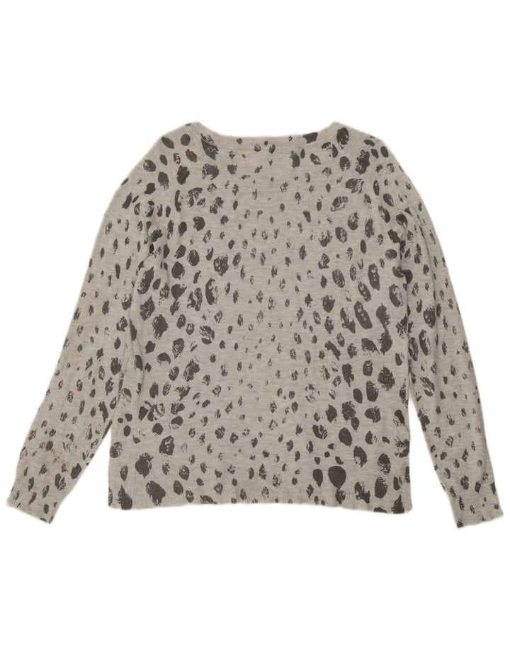 Maglione maglione con scollo a barca da donna Marks & Spencer UK 12 Grigio medio