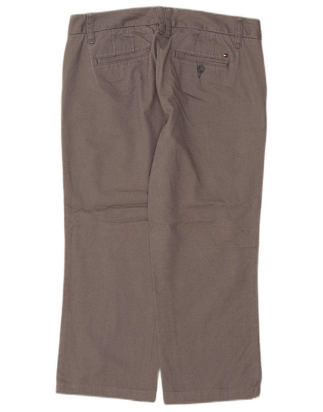 TOMMY HILFIGER Pantaloni corti dritti da donna US 4 Small W25 L22 Grigio