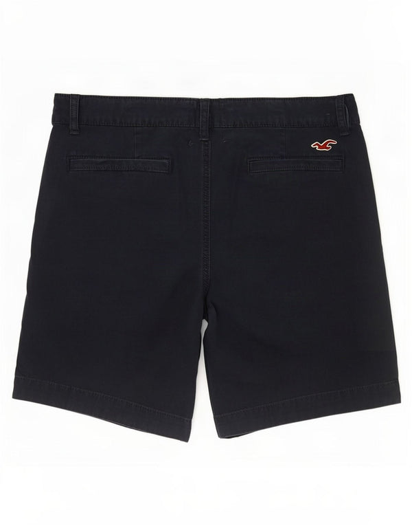 Pantaloncini chino da uomo Hollister W33 medio in cotone blu navy