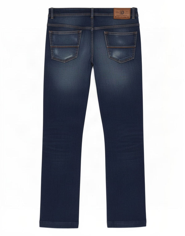 Jeans dritti vestibilità regolare da uomo di Dack IT 52 XL W36 L26 cotone blu