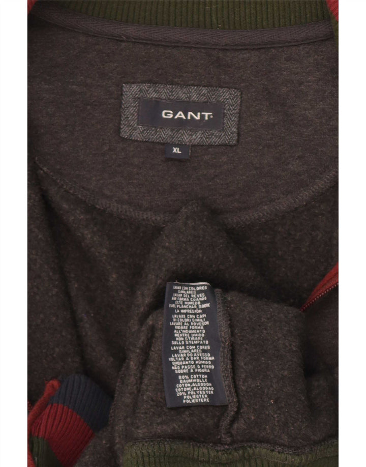Giacca da ginnastica grafica da uomo Gant XL in cotone grigio