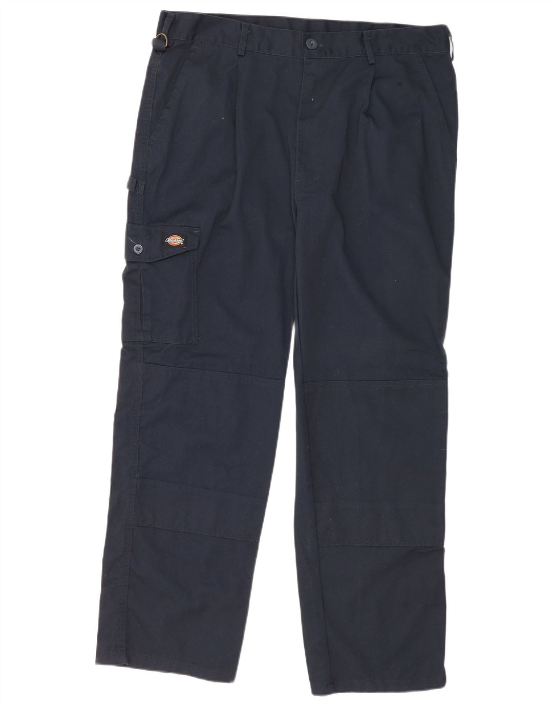Pantaloni cargo dritti da uomo Dickies W38 L30 poliestere blu navy