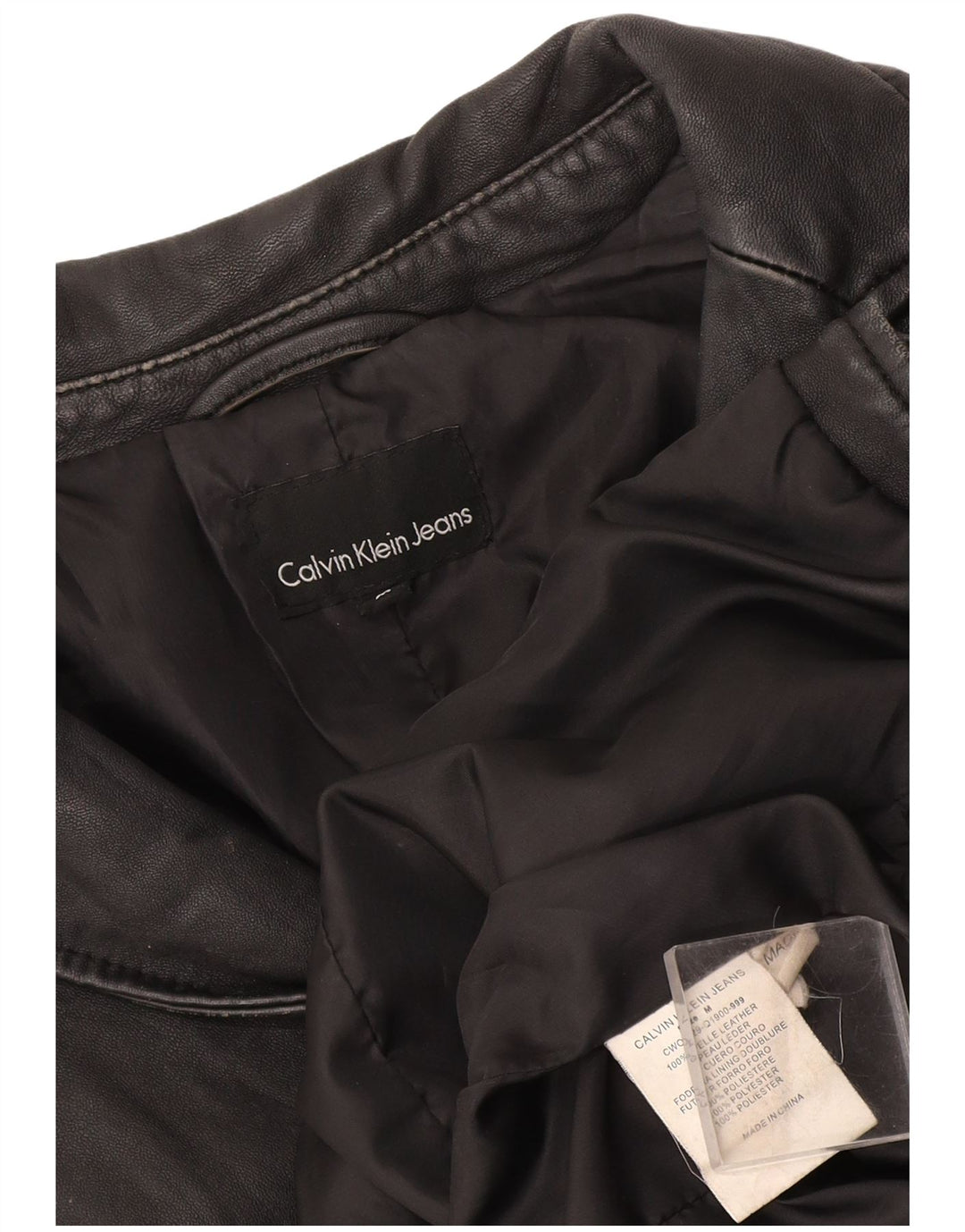 Giacca blazer a 1 bottone da donna Calvin Klein UK 12 media nera classica