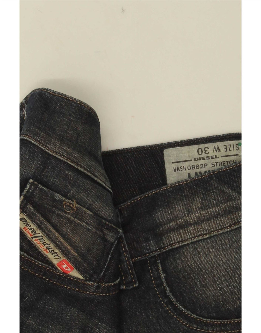 Jeans slim da donna Diesel W30 L28 cotone blu