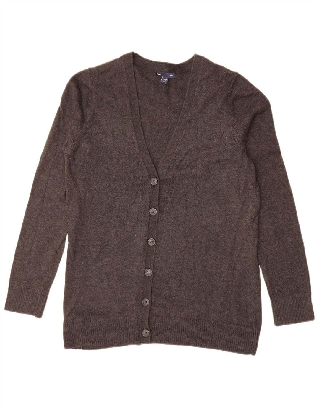 Maglione cardigan da donna Gap UK 14 Cotone grigio medio