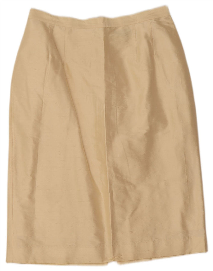 Gonna dritta da donna Blunauta IT 44 media W28 acetato beige
