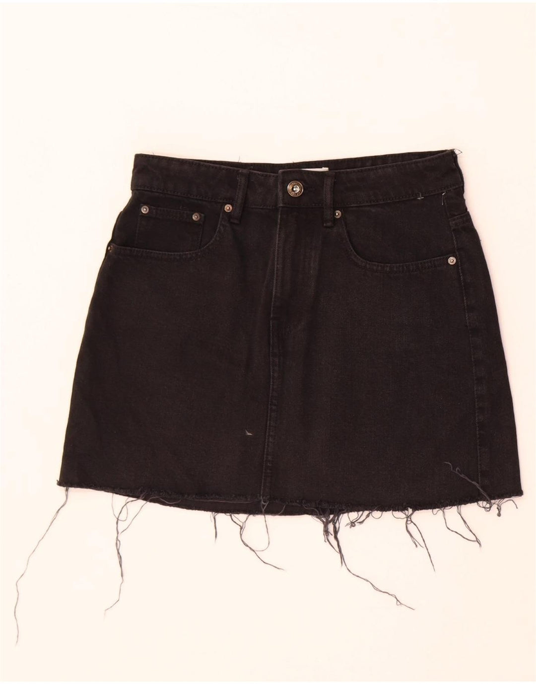 Gonna di jeans Zara da donna piccola W26 nera