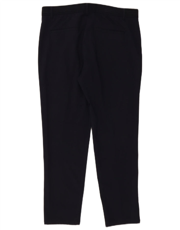 Pantaloni chino slim da uomo Zara XL W34 L29 poliestere blu navy