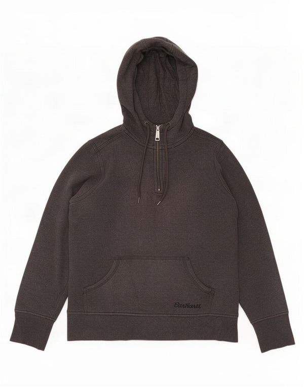 Maglione con cappuccio oversize con zip e collo da donna Carhartt US 4/6 piccolo in cotone grigio