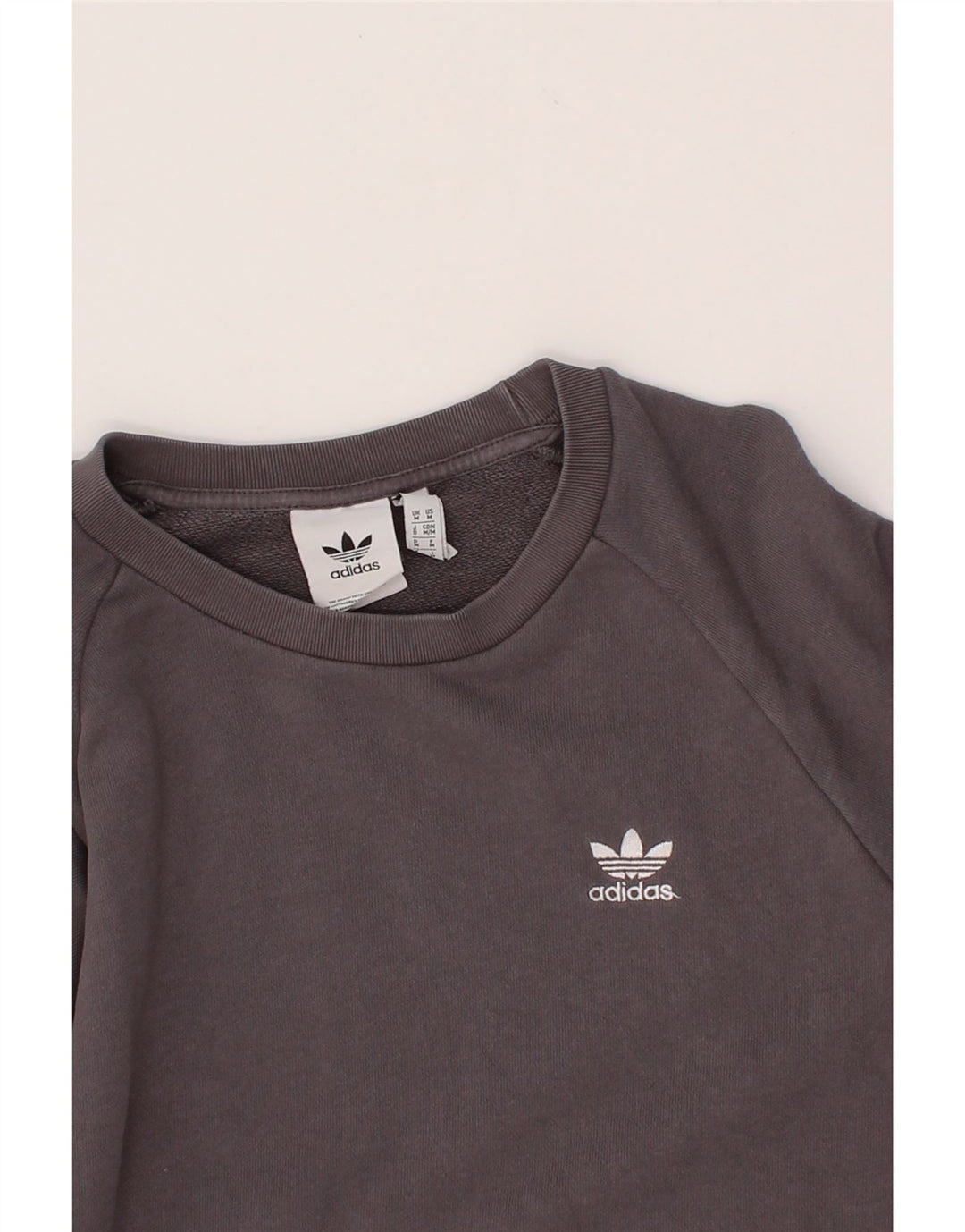 ADIDAS Mens Sweatshirt Jumper Medium Grey Cotton Vintage Adidas and Second-Hand Adidas from Messina Hembry 