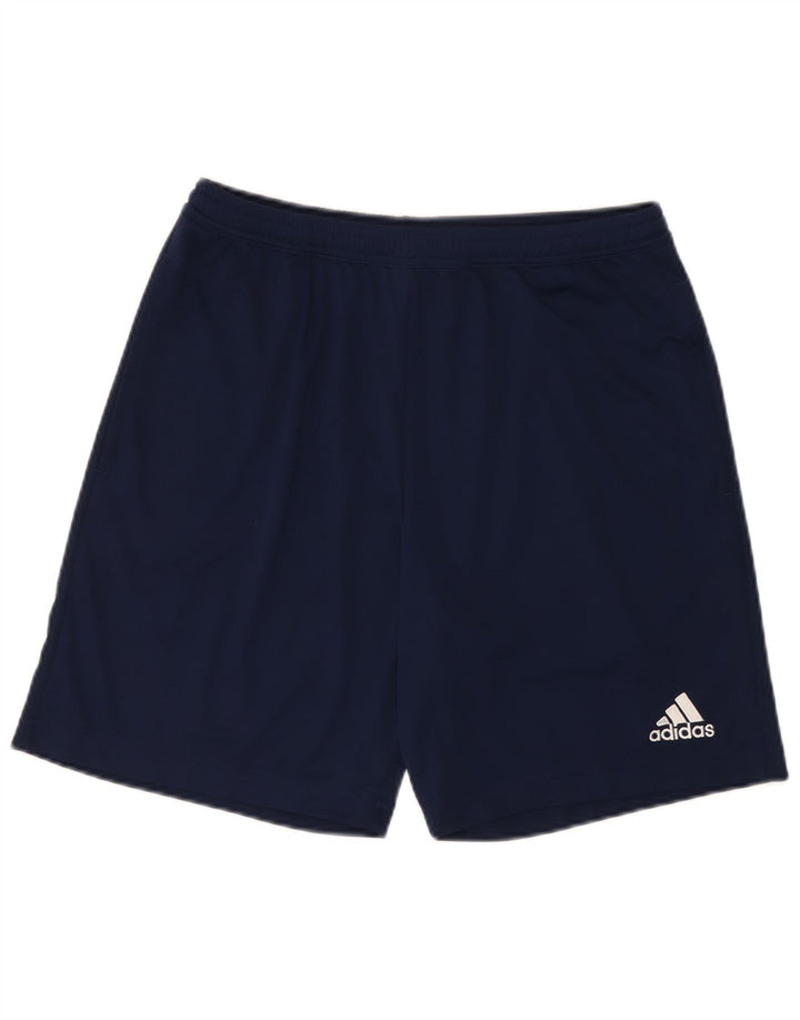 Pantaloncini sportivi Adidas Aeroready da uomo di grandi dimensioni in poliestere blu navy