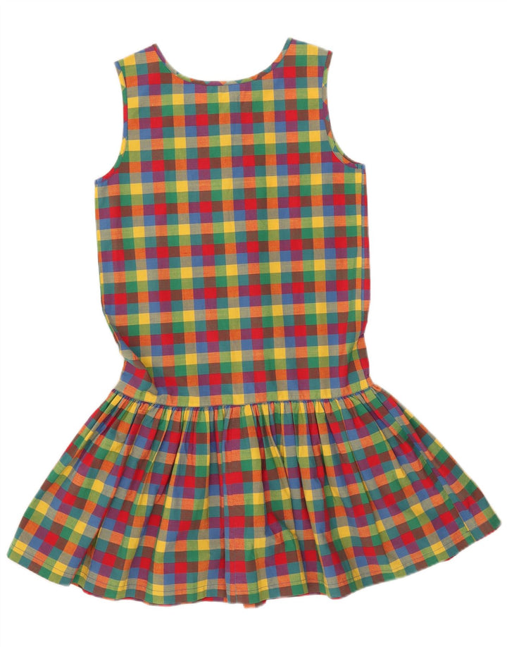 Abito a trapezio senza maniche da donna Cacharel US 12 grande percalle multicolore