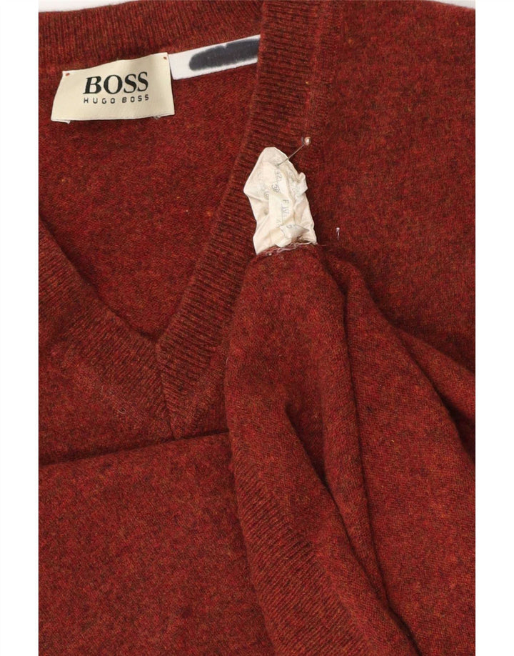 Canotta da uomo Hugo Boss Canotta UK 42 Large Marrone Lana