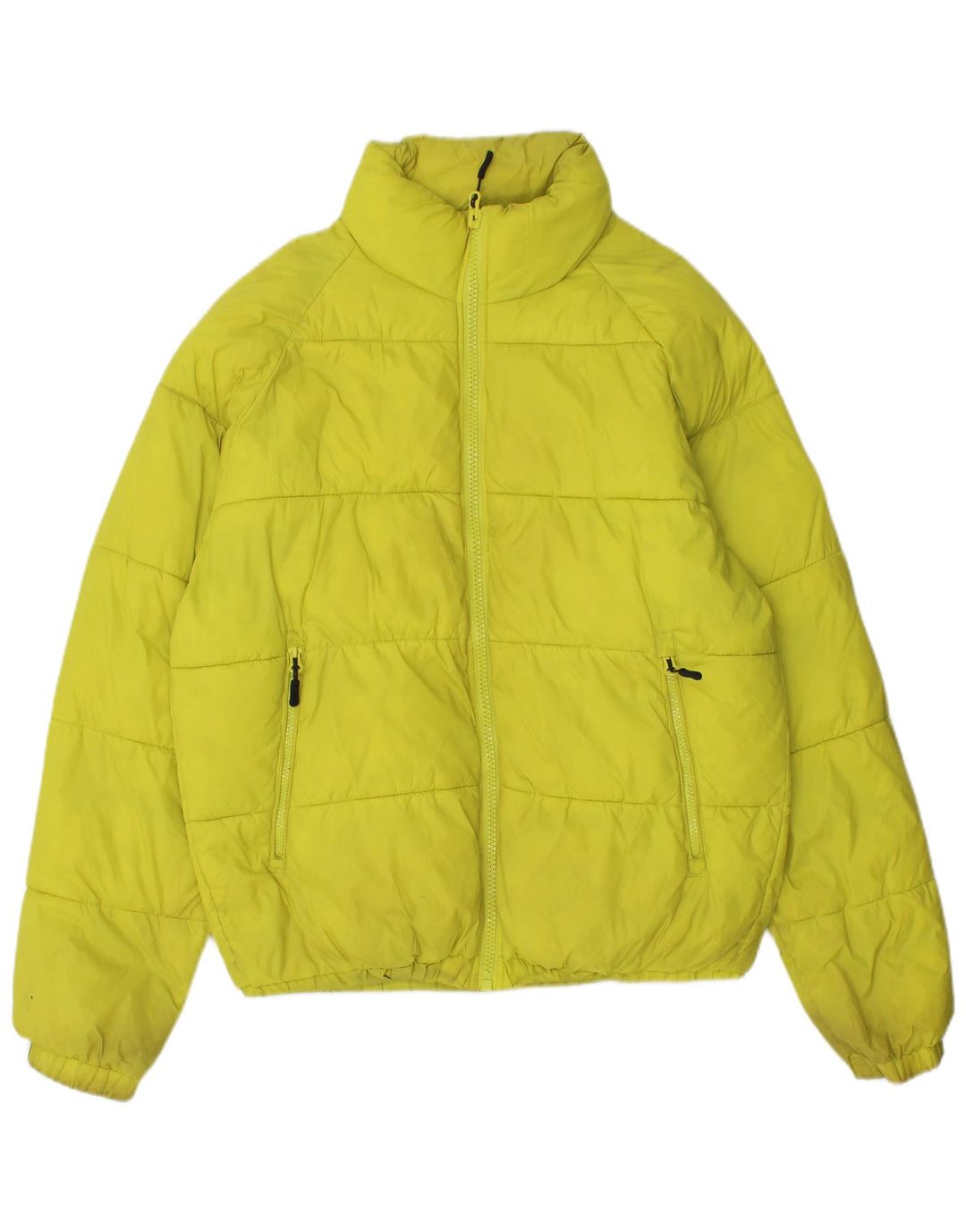 Giacca imbottita ampia da uomo Zara UK 36 piccola in poliestere giallo