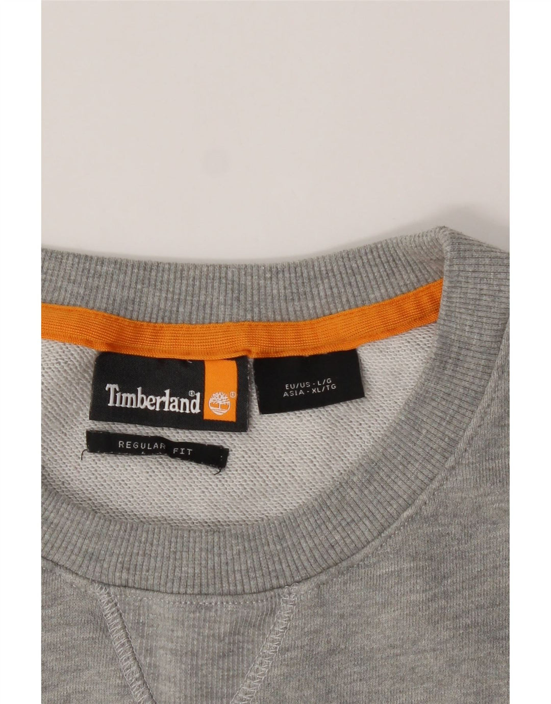 TIMBERLAND Womens Regular Fit Sweatshirt Jumper UK 16 Large Grey Cotton Vintage Timberland and Second-Hand Timberland from Messina Hembry 
