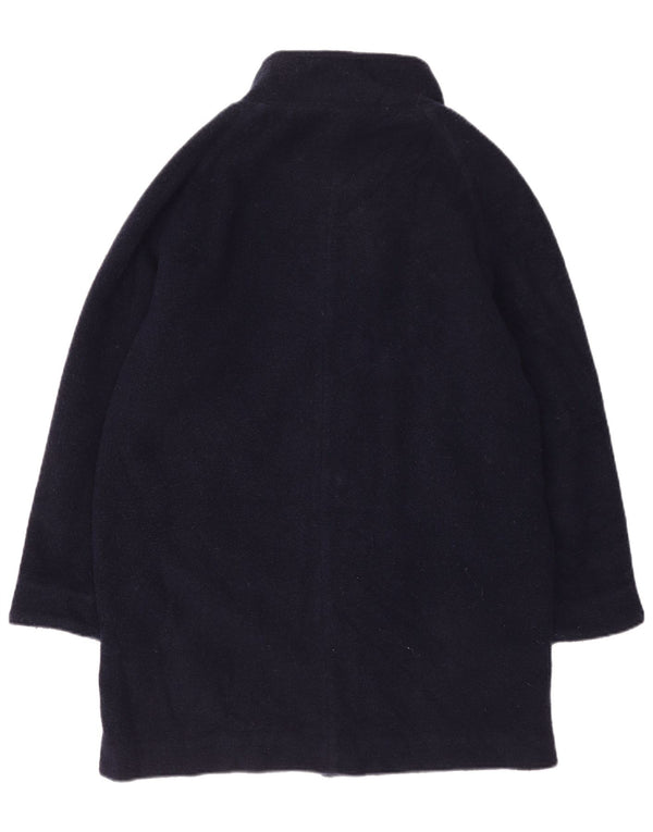 Cappotto ampio da donna Rohan UK 14 grande lana blu navy
