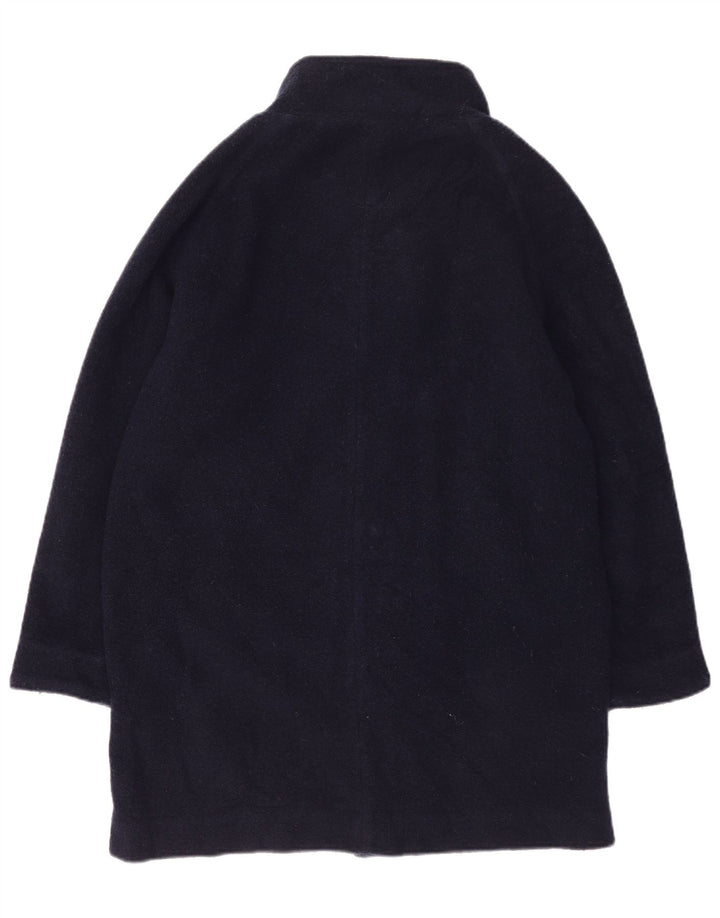 Cappotto ampio da donna Rohan UK 14 grande lana blu navy