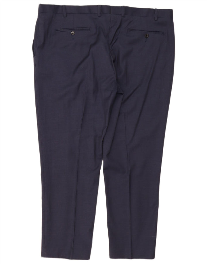 Pantaloni da abito slim da uomo Autograph W42 L29 Blu Navy