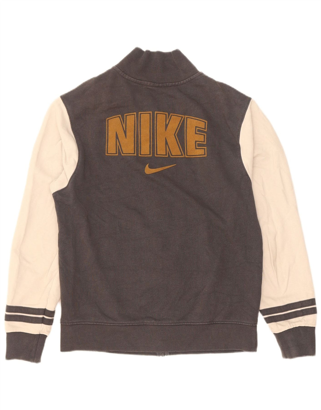 Giacca da ginnastica grafica da uomo Nike XS in cotone color block grigio
