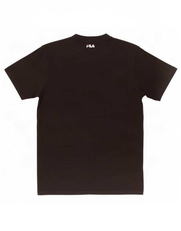 T-shirt grafica da uomo Fila Top XS in cotone nero
