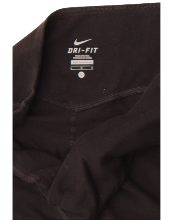 Leggings Nike Dri Fit Capri da donna UK 14 Large neri
