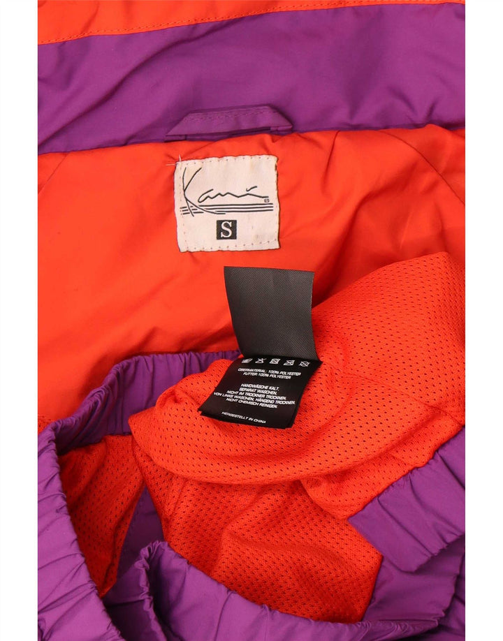 Giacca antipioggia con cappuccio grafica da uomo Karl Kani UK 36 piccola poliestere viola