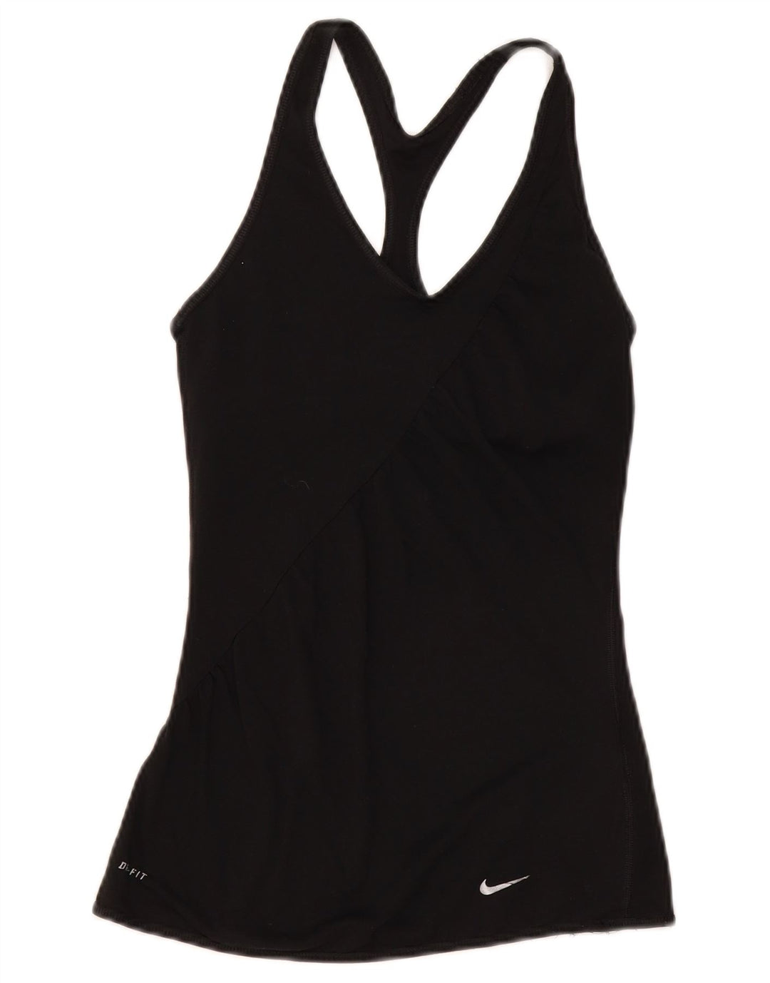 Canotta Nike Dri Fit da donna UK 8 Small Nero Poliestere
