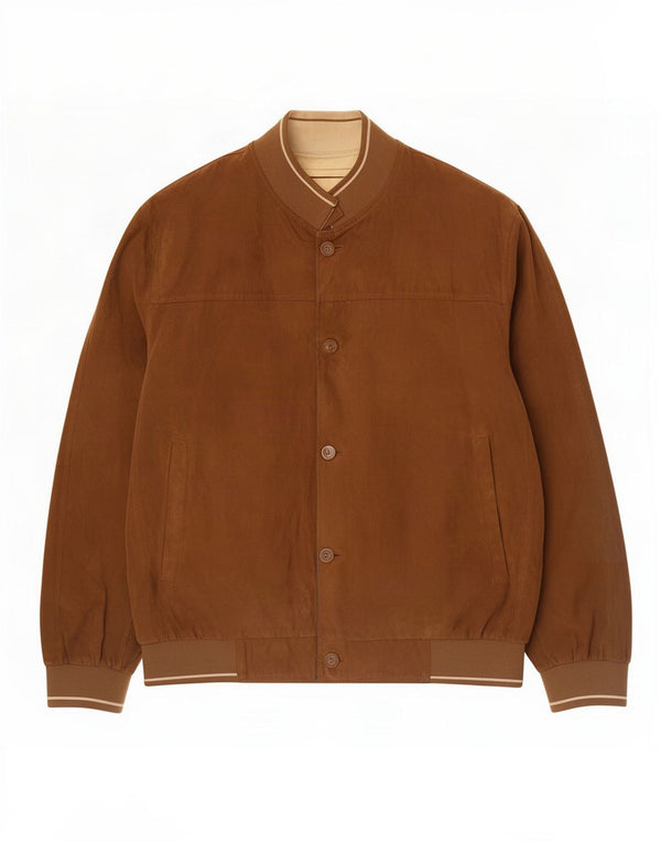 Giubbotto bomber da uomo Milestone IT 48 4XL Poliestere marrone