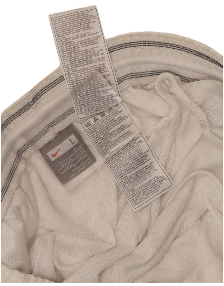 Pantaloncini sportivi da uomo Nike UK 34/36 Large Poliestere bianco