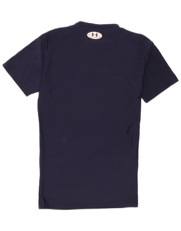 T-shirt da uomo Under Armour Top Large in poliestere blu navy