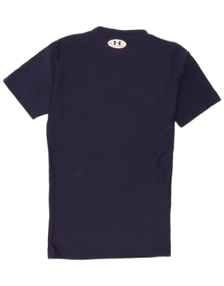 T-shirt da uomo Under Armour Top Large in poliestere blu navy