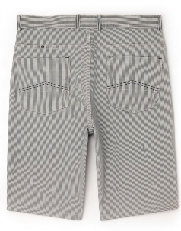 Bermuda da uomo Marlboro Classics Large W34 in cotone a righe blu