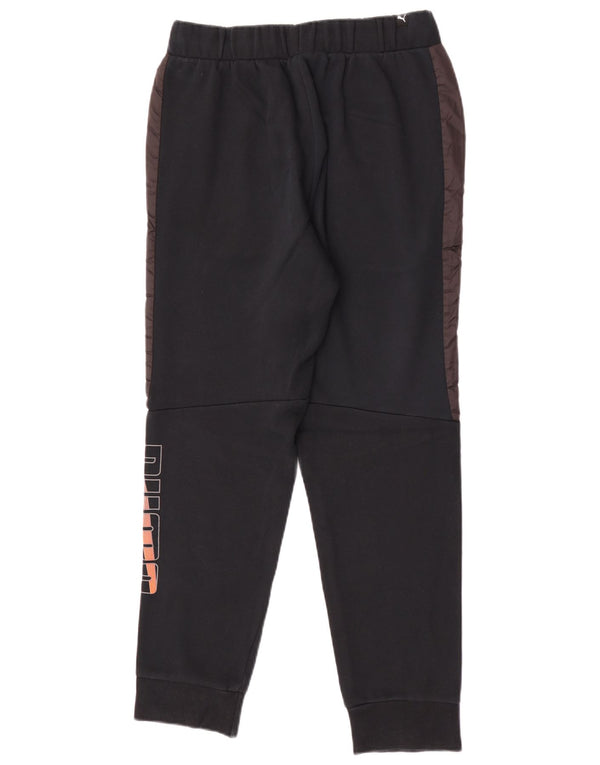 Puma Pantaloni da tuta da uomo con grafica Joggers Small Nero Colourblock Cotton
