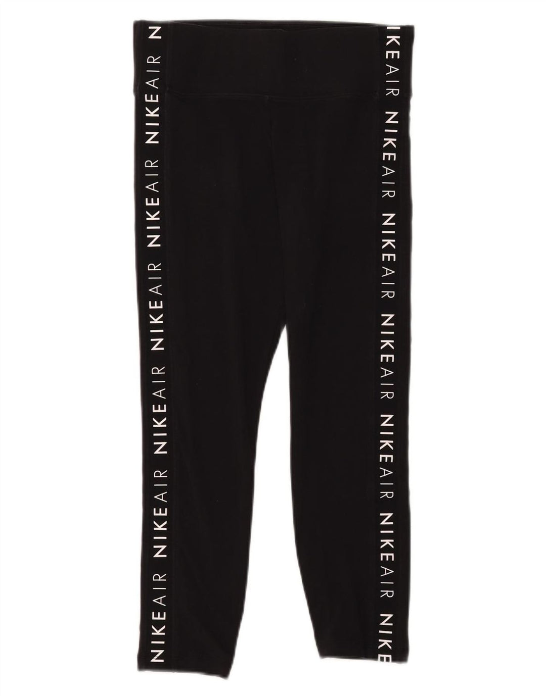 Leggings corti con grafica Nike da donna UK 14 cotone nero medio