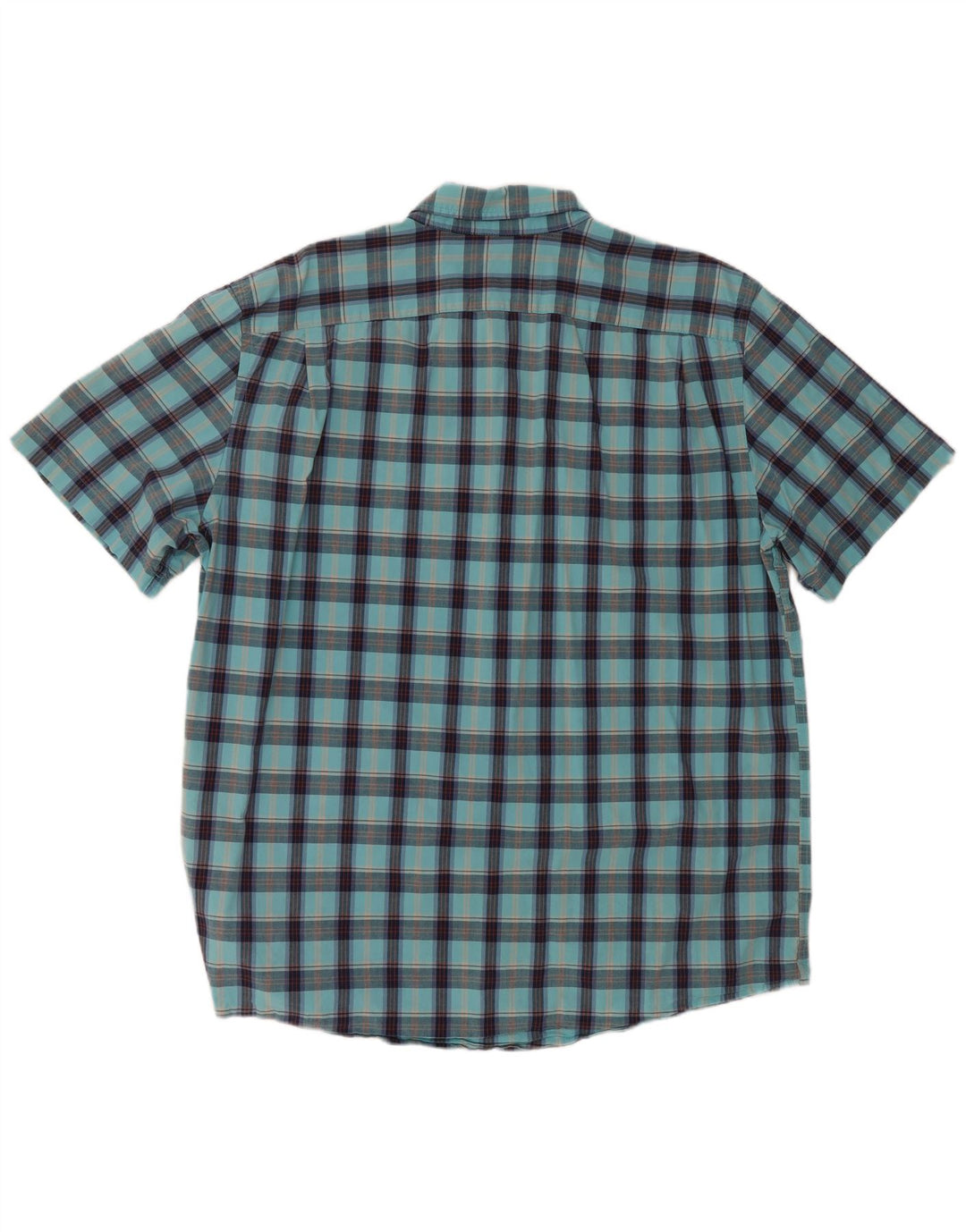 GAP Mens Slim Fit Short Sleeve Shirt 2XL Blue Check Cotton