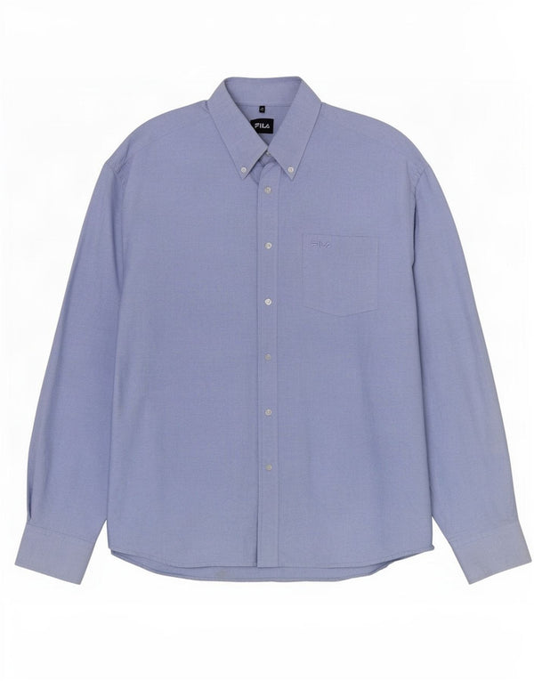 Camicia Fila Uomo XL Cotone Blu