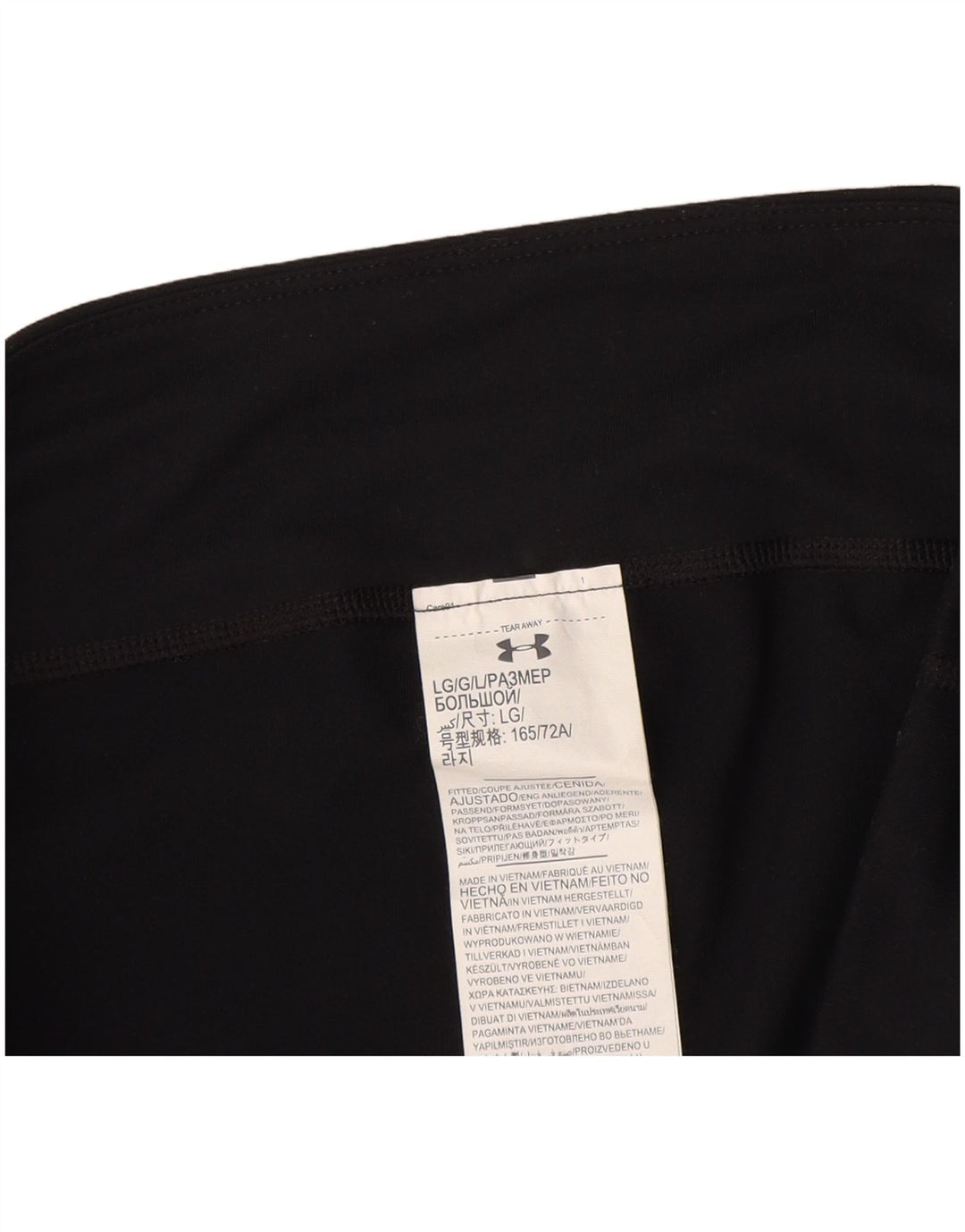 Leggings Capri da donna Under Armour UK 16 grande poliestere nero