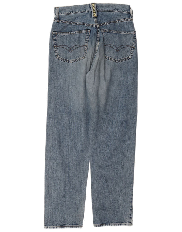 Replay Jeans dritti regolari a vita alta 901 da donna W29 L29 cotone blu