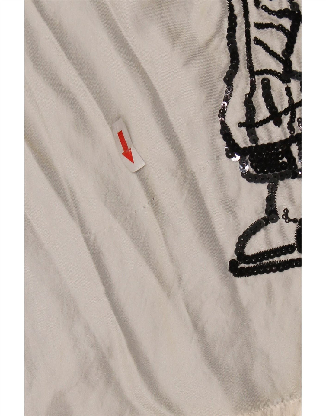 ICEBERG Camicetta grafica da donna Top UK 8 Small Off White Colourblock