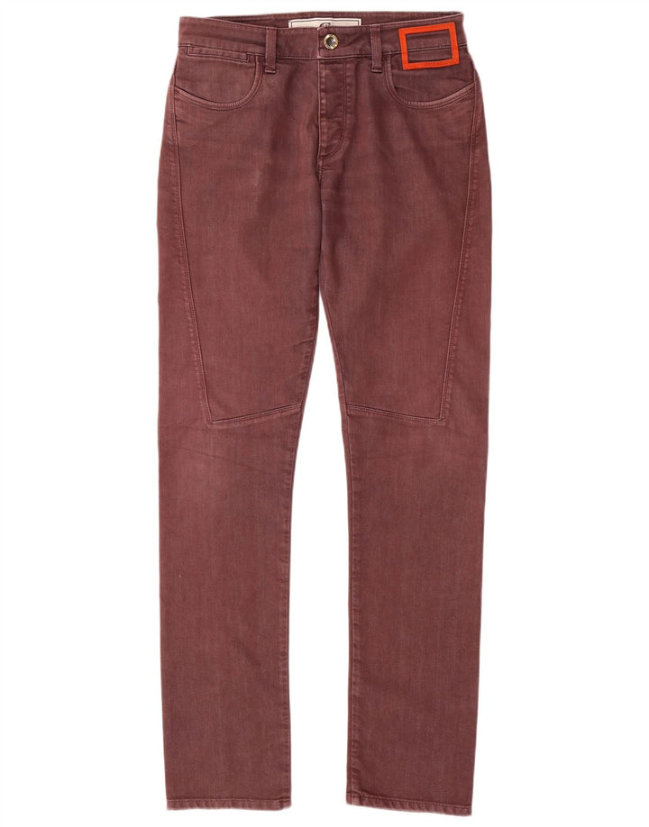 Jeans slim da uomo mimetici AR e J W31 L33 cotone marrone