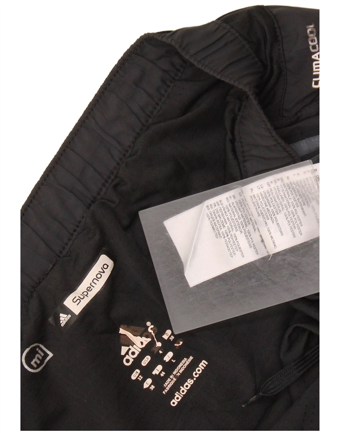 Pantaloncini sportivi ADIDAS Supernova da donna UK 12 medio nero poliestere