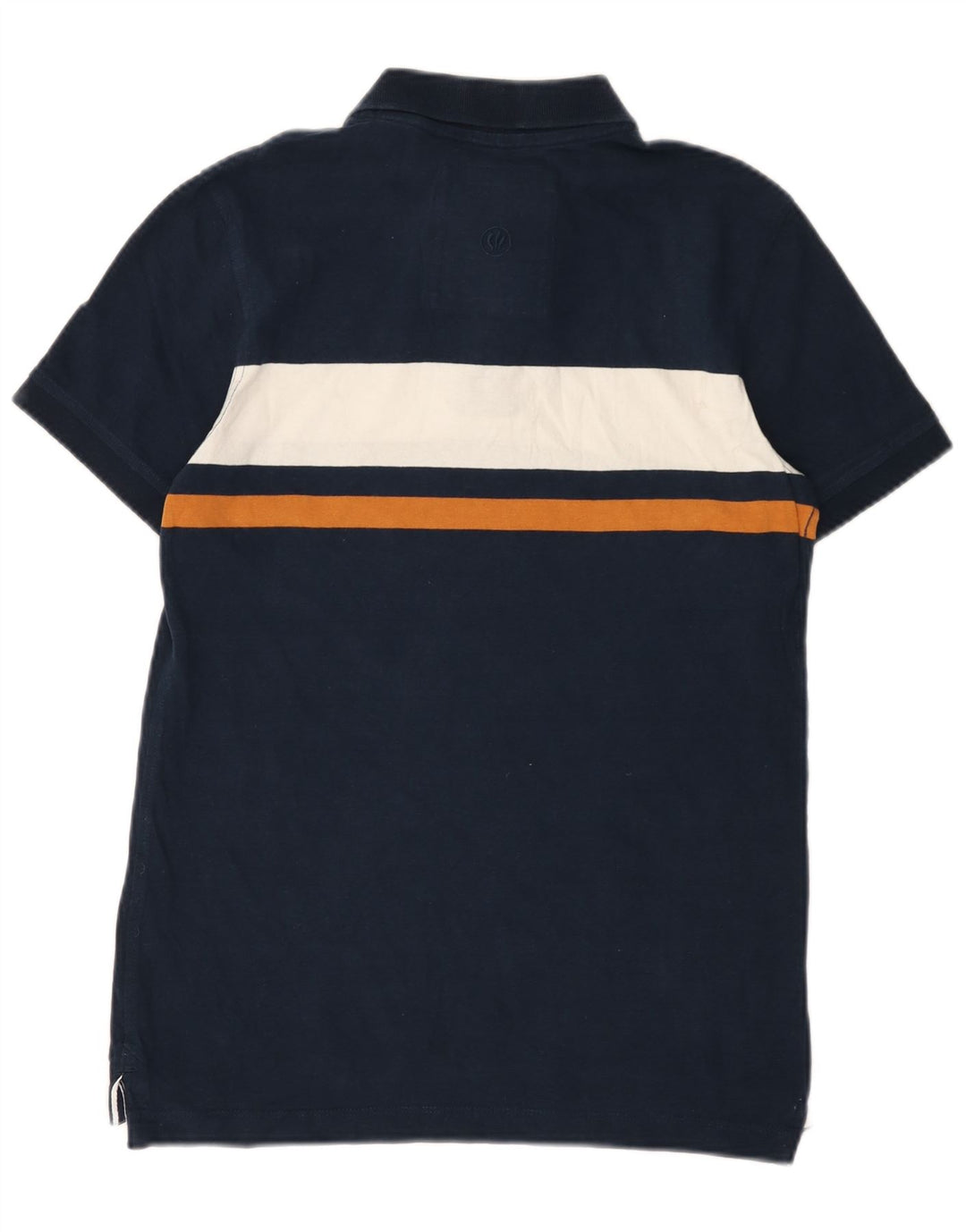 Polo da uomo FAT FACE XS in cotone color block blu navy