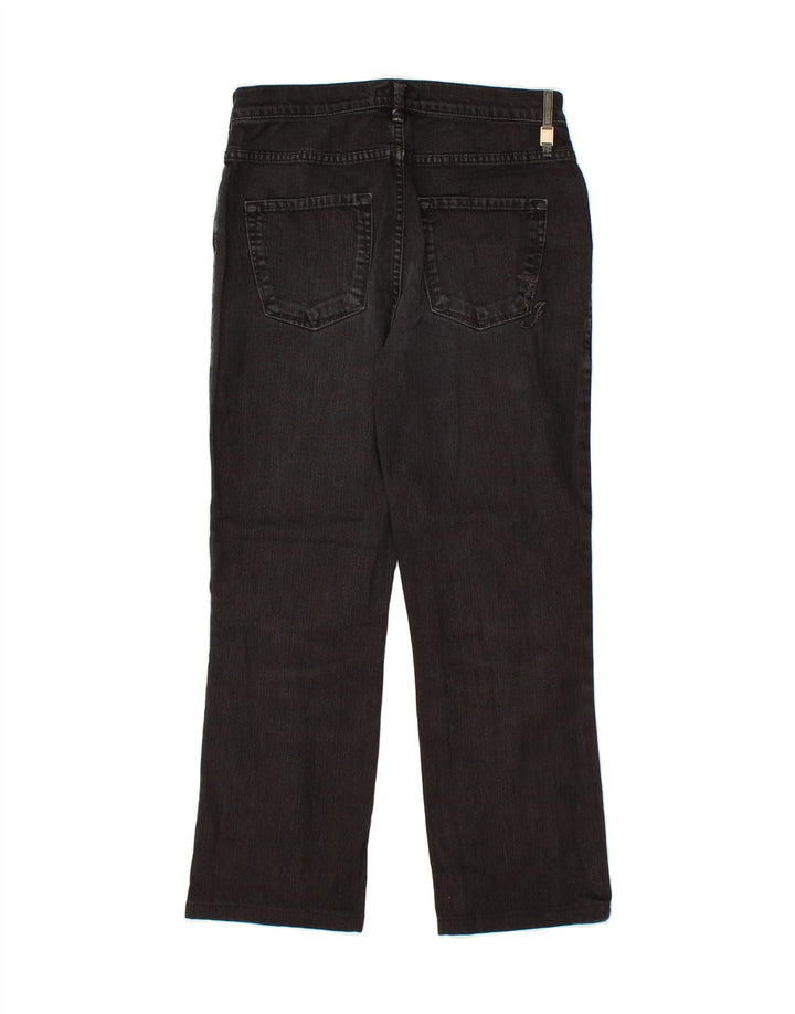 TRUSSARDI Womens Straight Jeans W26 L25  Black Cotton Vintage Trussardi and Second-Hand Trussardi from Messina Hembry 