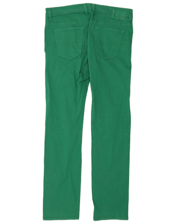 Pantaloni casual slim da uomo Diesel W33 L32 cotone verde