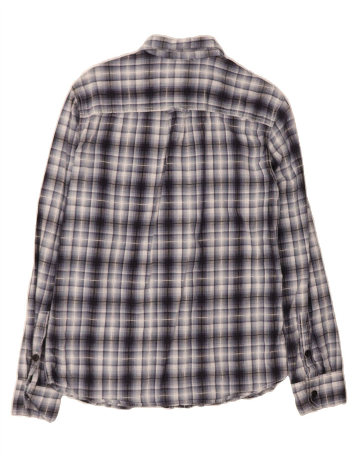 CONVERSE Mens Flannel Shirt Medium Navy Blue Check Cotton Vintage Converse and Second-Hand Converse from Messina Hembry 