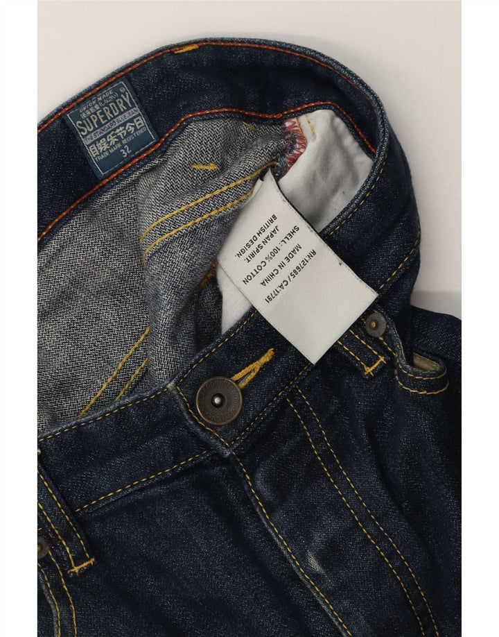 Pantaloncini di jeans da uomo Superdry W32 cotone blu medio
